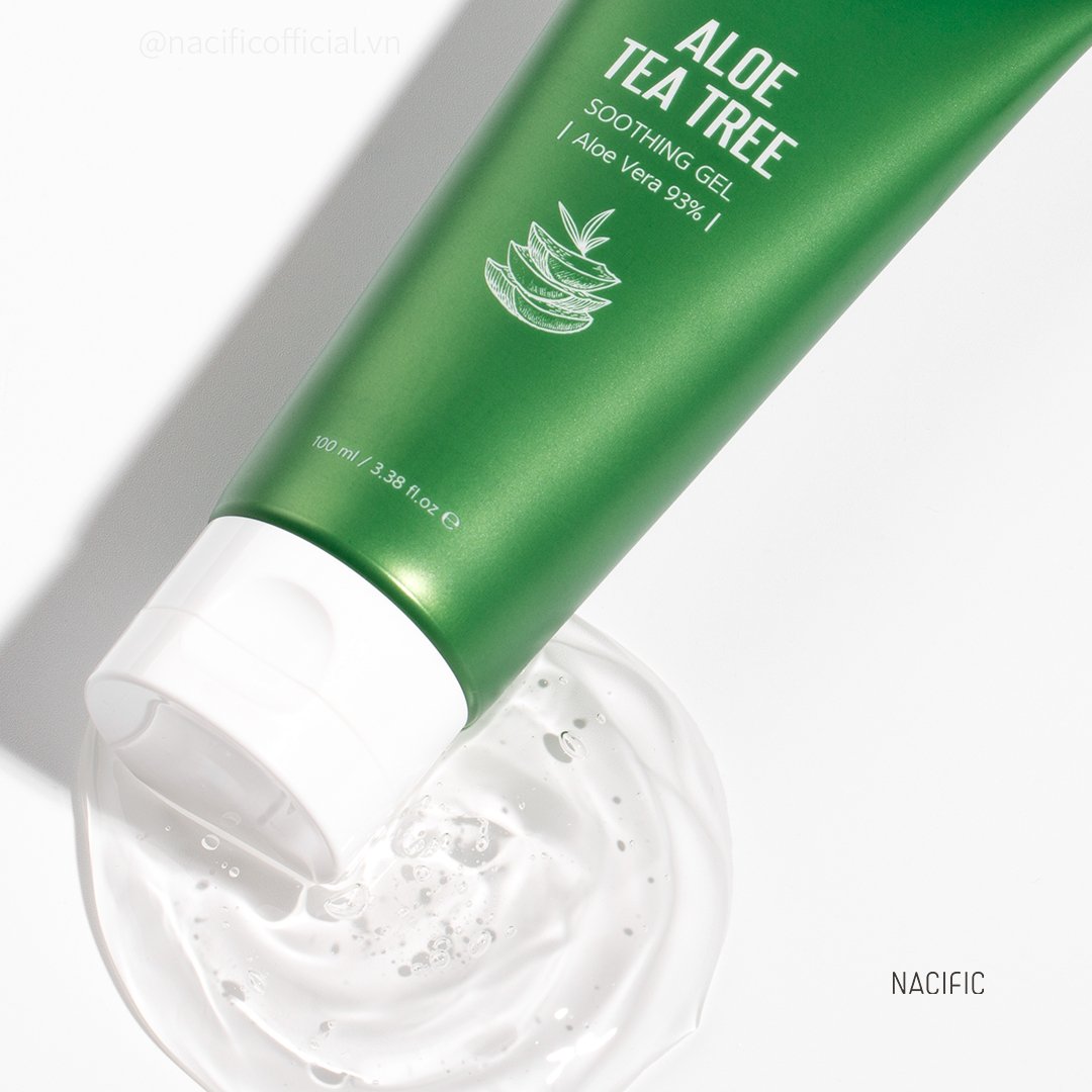 NACIFIC Aloe Tea Tree Soothing Gel asian authentic genuine original korean skincare montreal toronto canada thekshop thekshop.ca natural organic vegan cruelty-free cosmetics kbeauty vancouver free shipping