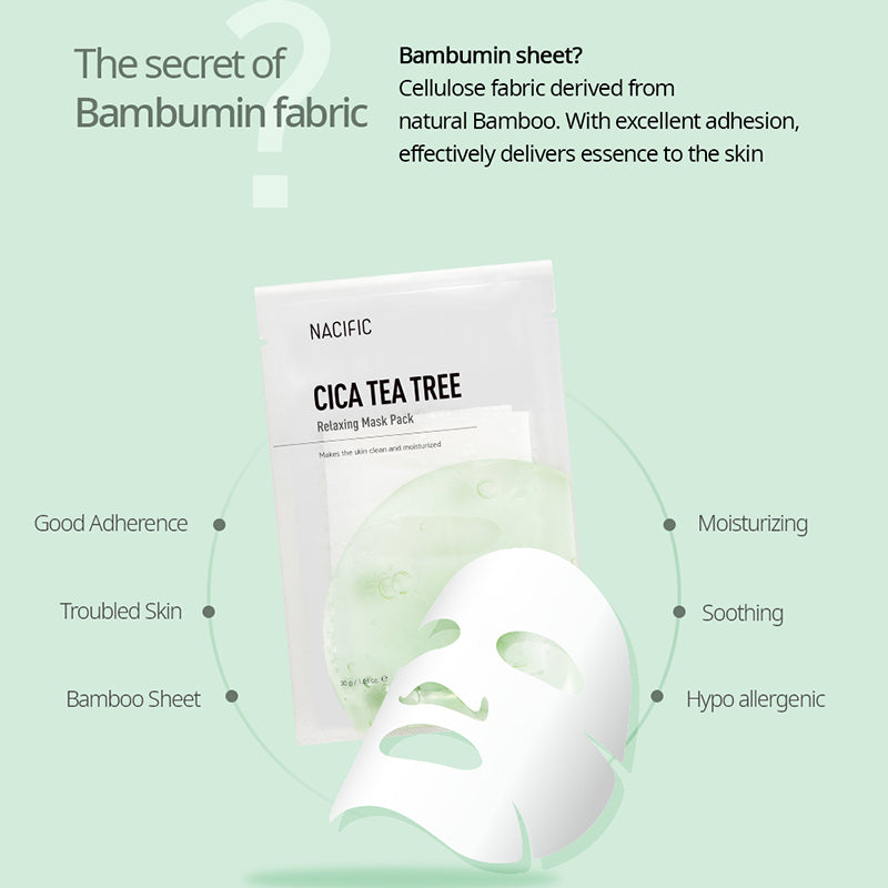 Nacific Cica Tea Tree Mask