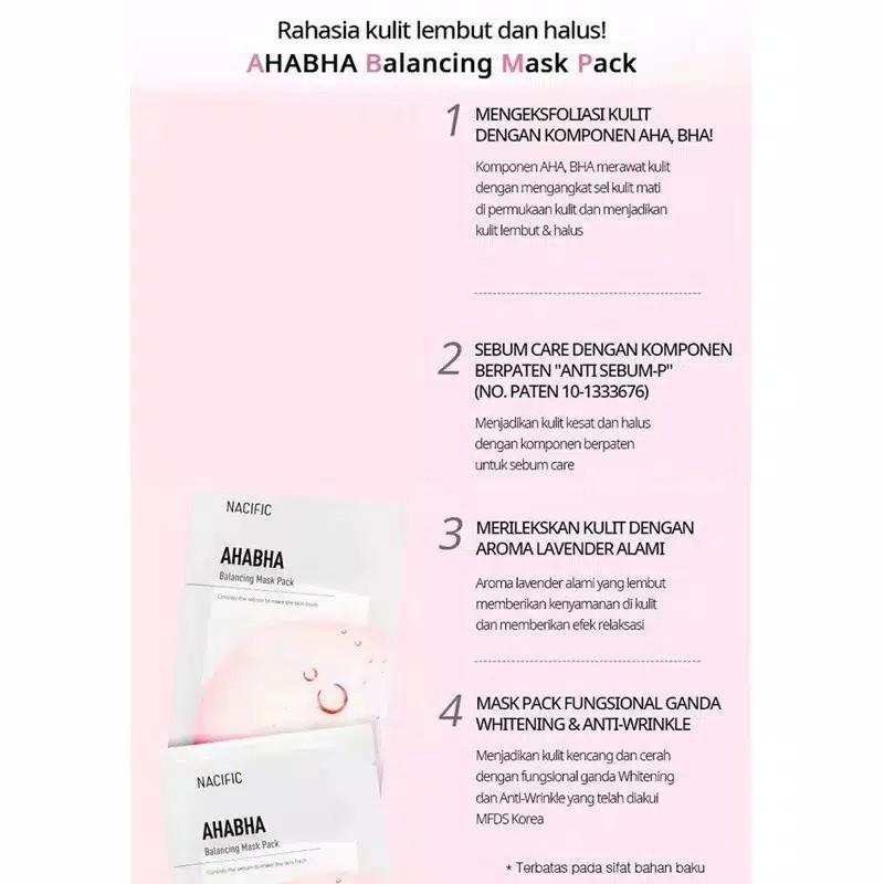 NACIFIC AHA BHA Balancing Mask