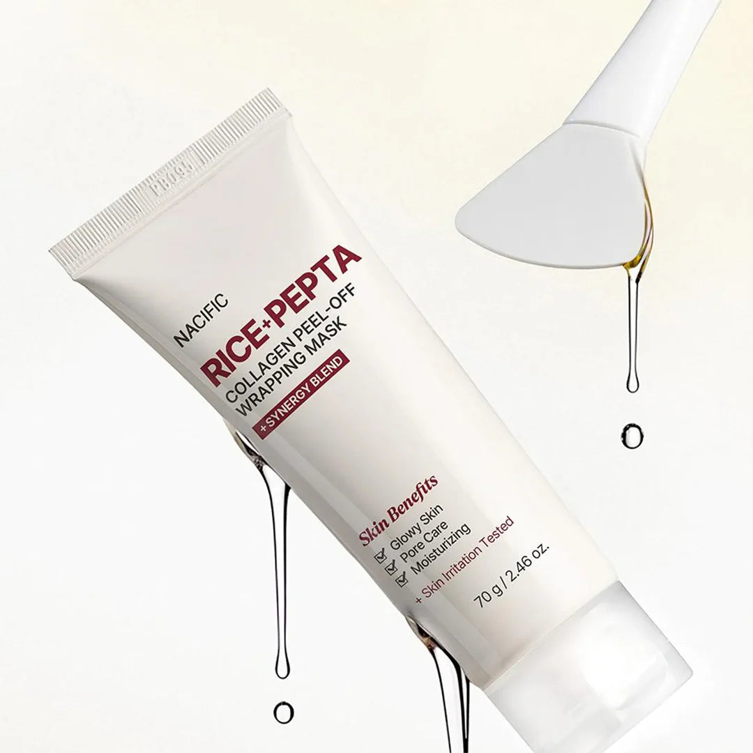 Nacific Rice Pepta Collagen Peel-Off Wrapping Mask 70g Korean rice peptide collagen mask glass skin glow
