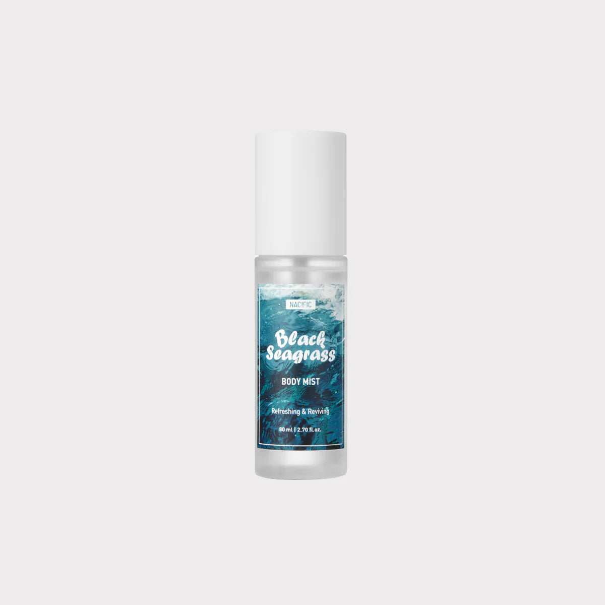 Nacific Black Seagrass Body Mist 80mL Refreshing Korean Body Mist with Clean Musky Soap Scent