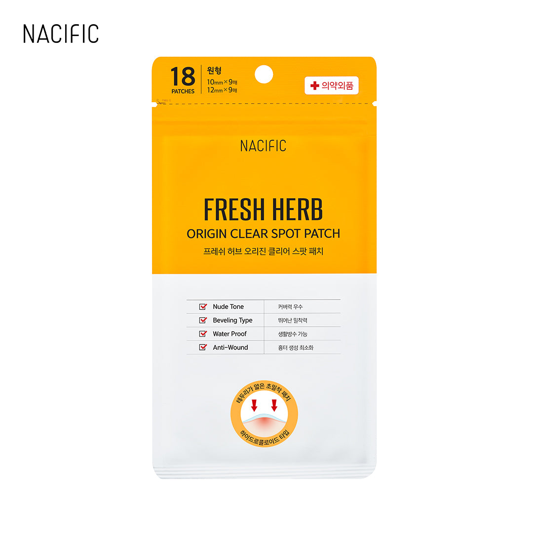 nacific fresh herb origin clear spot patch asian authentic genuine original korean skincare montreal toronto calgary canada thekshop thekshop.ca natural organic vegan cruelty-free cosmetics kbeauty vancouver free shipping 