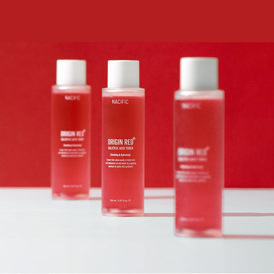 Nacific Origin Red Salicylic Acid Toner asian authentic genuine original korean skincare montreal toronto calgary canada thekshop thekshop.ca natural organic vegan cruelty-free cosmetics kbeauty vancouver free shipping