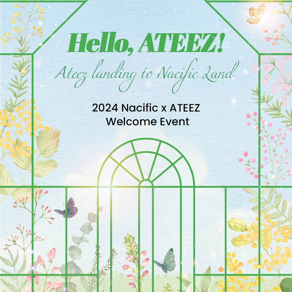 Nacific x ATEEZ Flowering Day Hello ATEEZ Welcome Event asian authentic genuine original korean skincare montreal toronto calgary canada thekshop thekshop.ca natural organic vegan cruelty-free cosmetics kbeauty vancouver free shipping clean beauty routine skin makeup kpop atiny